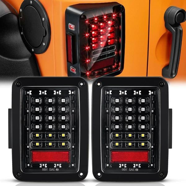 07-18 Jeep Wrangler LED Tail Lights for JK & JK Unlimited