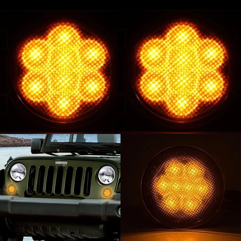 LED Turn Signal Lights for 2007-2018 Jeep Wrangler JK & JKU