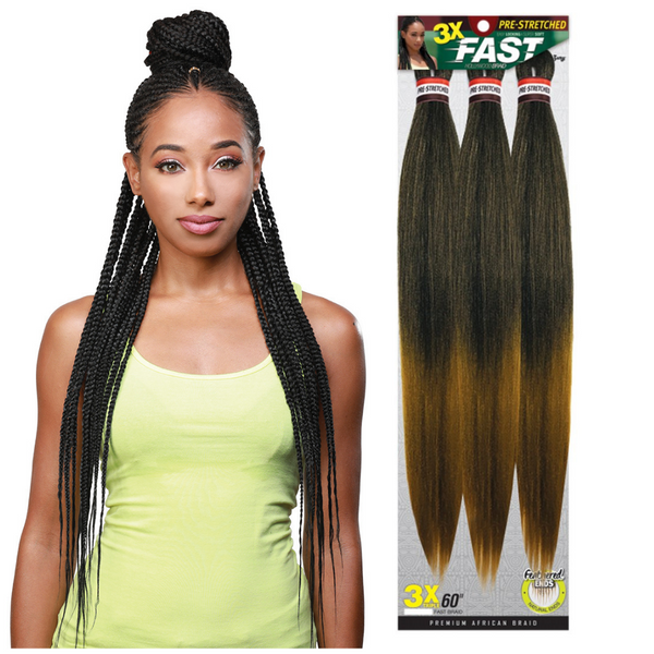 SENSATIONNEL X-PRESSION VOLUME PRE-STRETCHED BRAID 48″ (3 Packs)