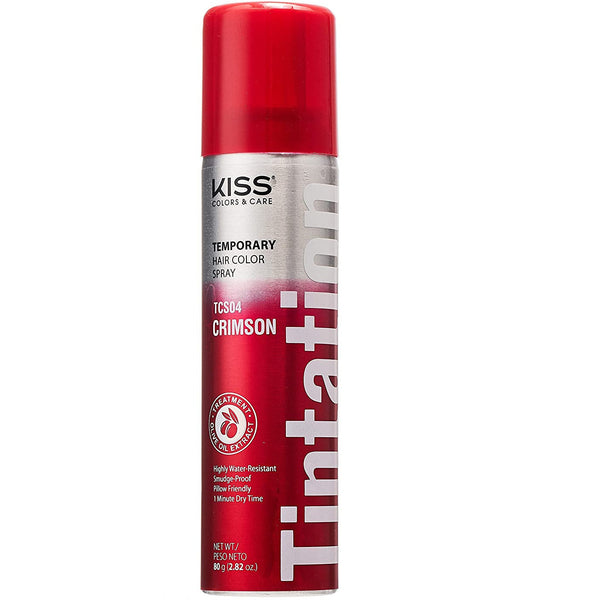 Kiss Tintation Darkest Brown Temporary Hair Color Spray 2.82 oz