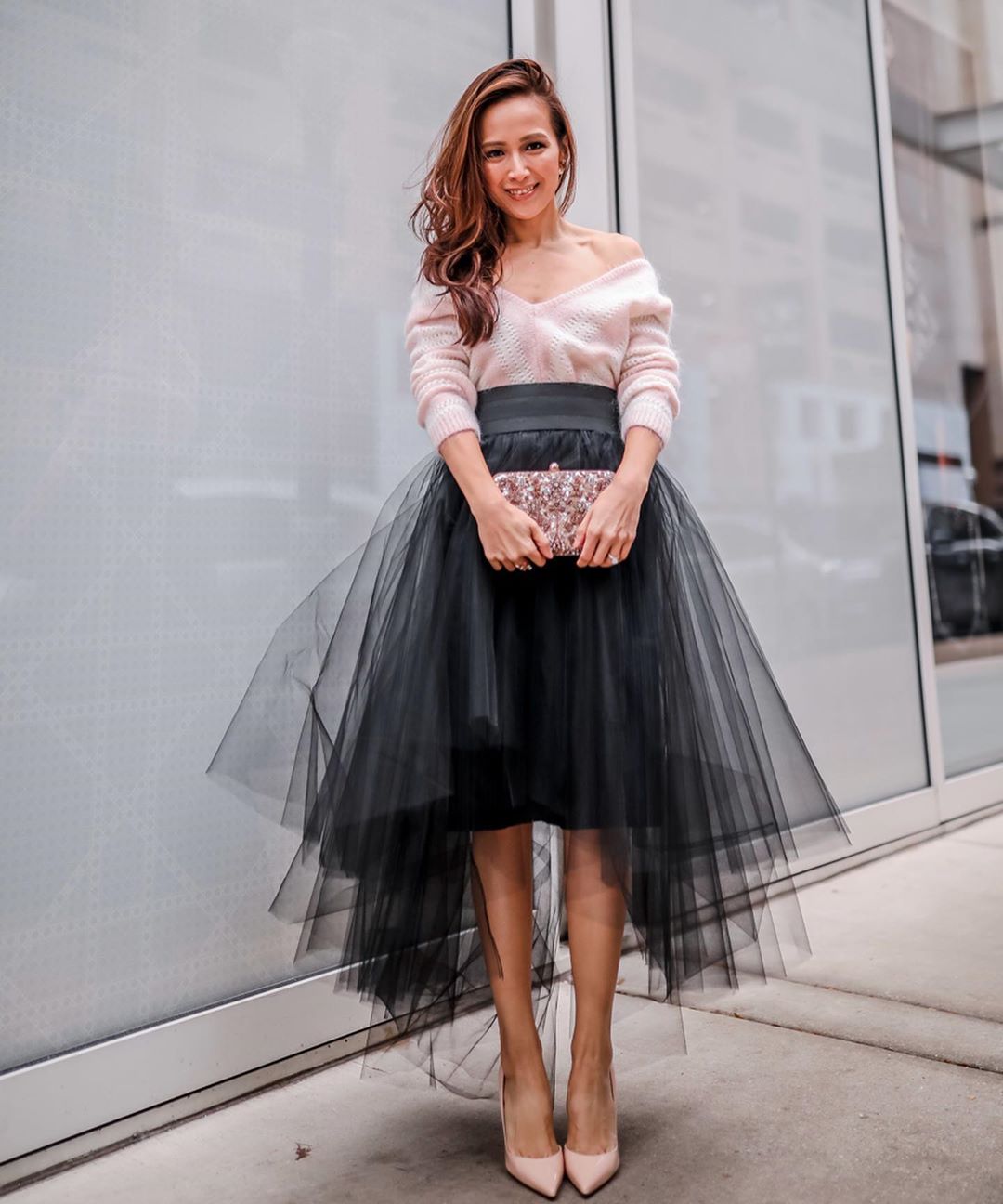 Love Me More Layered Tulle Skirt in Black - Retro, Indie and