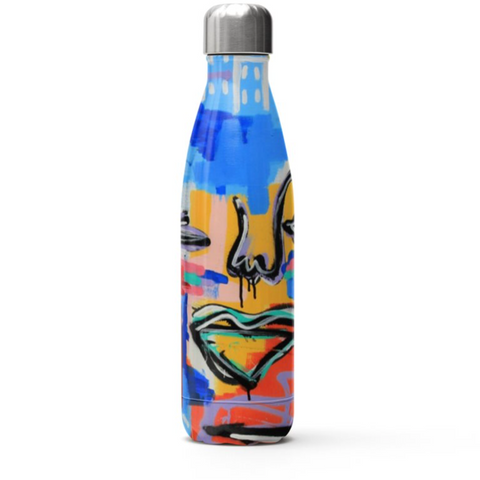 Stainless Steel Water Bottle | Far Away From What is Home | Musée x The Walking Creative PRE ORDER
