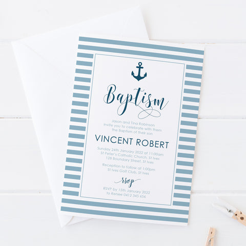 boy baptism invitations