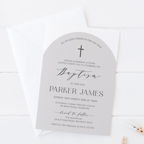 boy baptism invitations