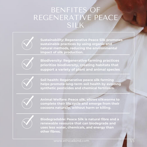 Benefits of Regenerative Peace Silk 1/3