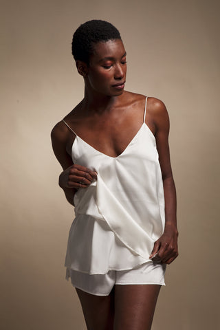 Ethical Silk Bridal Nightwear Ivory Camisole Set