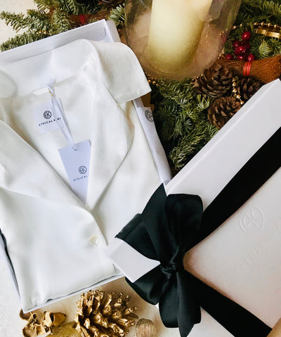 Ethical Kind Silk Pyjamas in Christmas Gift Box