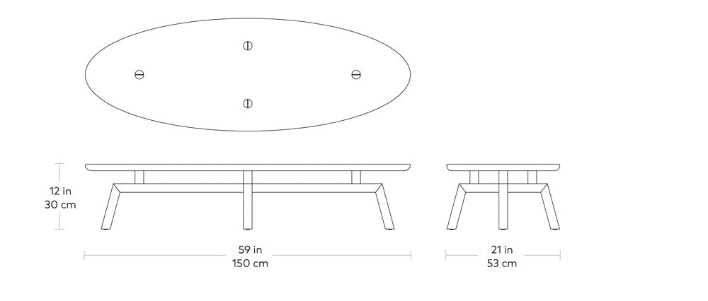 Gus Modern Solana Oval Coffee Table – 313 Design Market