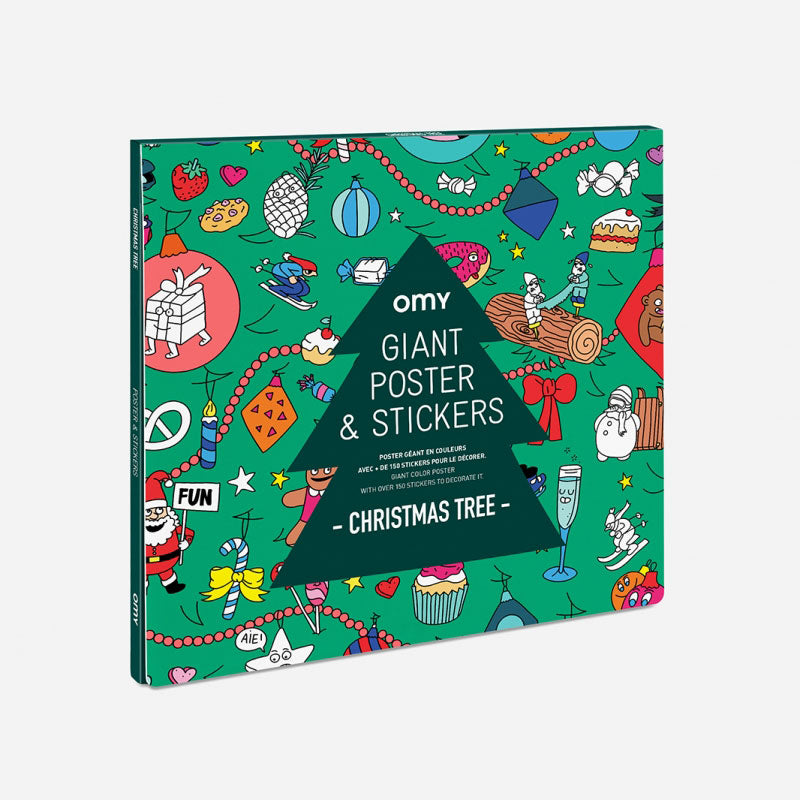 OMY Christmas Tree Giant Poster & Stickers