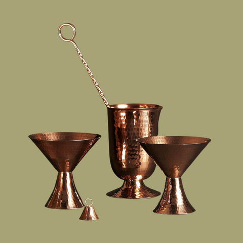 sertodo copper martini set