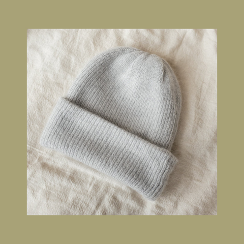 pipe and row grey beanie