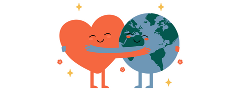 earth hugging heart