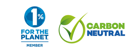 1% for the planet certification and carbon neutral sticker