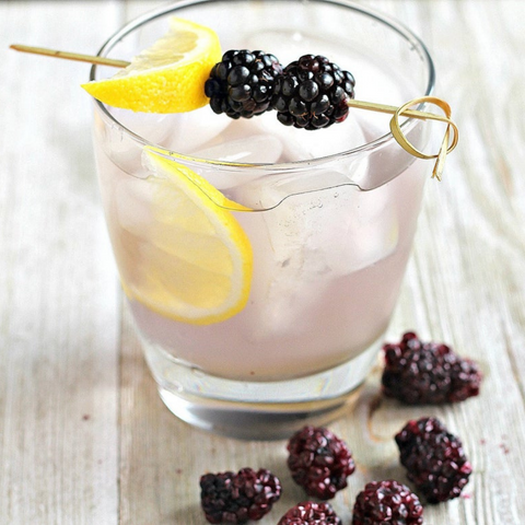 blackberry DIY infused cocktail