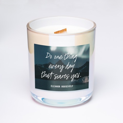 Eleanor roosevelt quote candle