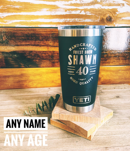 Personalized Engraved Rambler Tumblers, 40th Birthday, Yeti and Polar Camel  Tumblers 