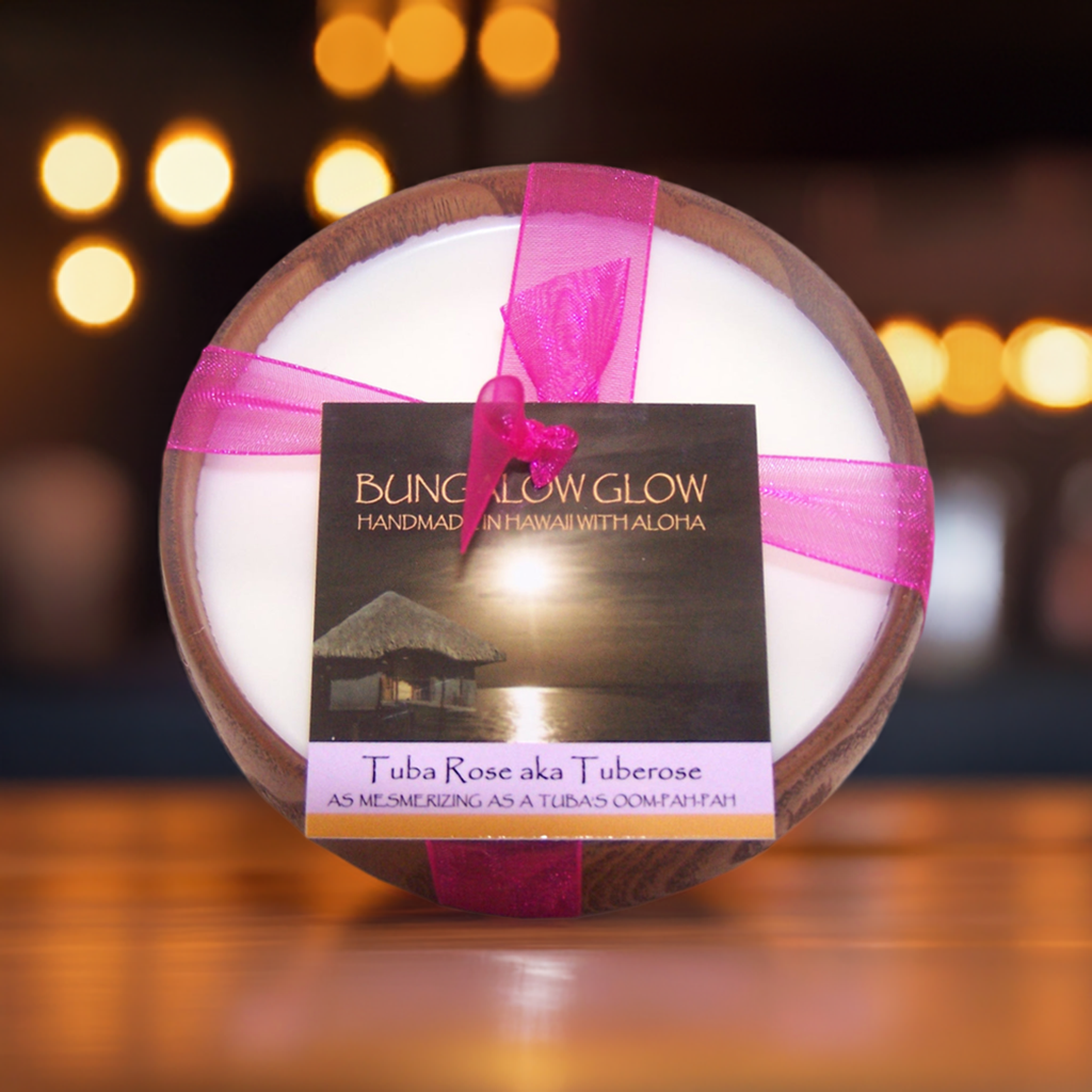 Tuba Rose aka: Tuberose Soy Poi Bowl Candle