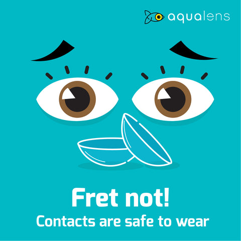 Contact Lenses are safe to wear 