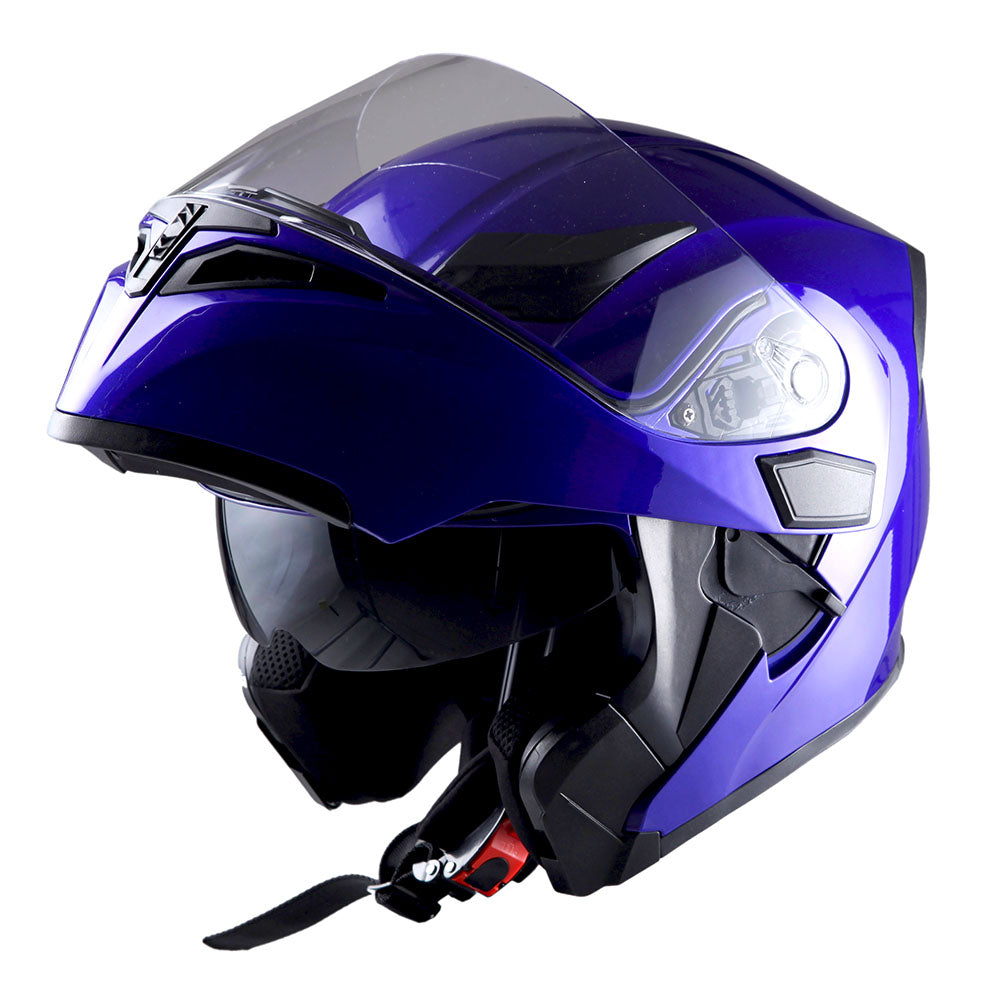 1Storm Motorcycle Modular Full Face Helmet Flip up Dual Visor Sun Shie