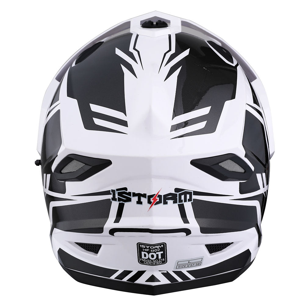 1Storm Dual Sport Motorcycle Motocross Off Road Full Face Helmet Dual