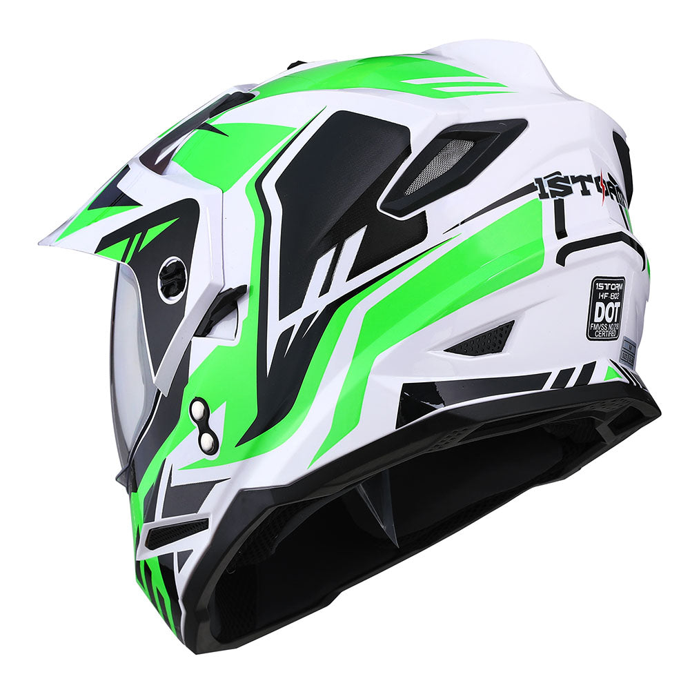 1storm dual sport motorcycle motocross off road full face helmet dual visor