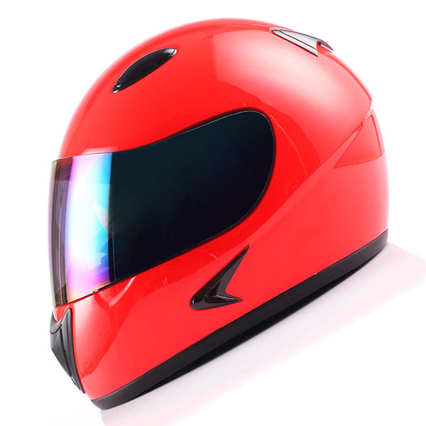 1storm motorcycle street bike bmx mx youth kids full face helmet iron man red