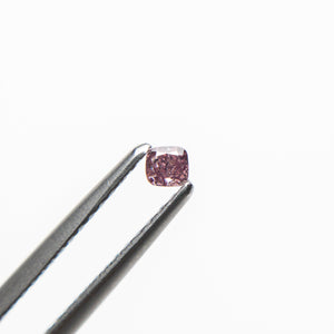 0.07ct 2.36x2.22x1.39mm Argyle Fancy Intense Purple Pink Cushion Brilliant 18680-04 - Misfit Diamonds