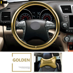 Fashion Plating Leather Car Steering Wheel Covers Topdilly