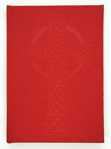 Linen Celtic Cross Notebook - Irish Design Shop Drumgreenagh