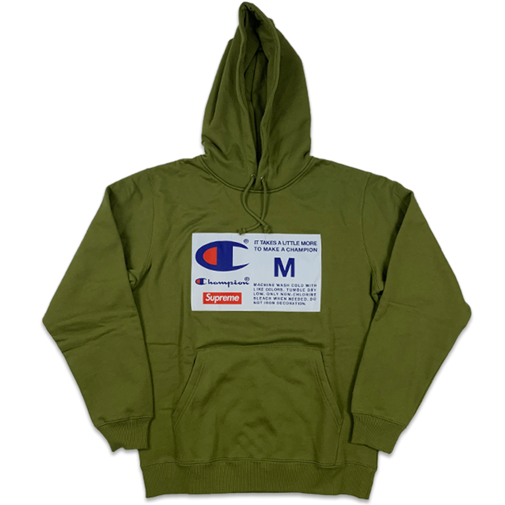 olive champion sweatshirt