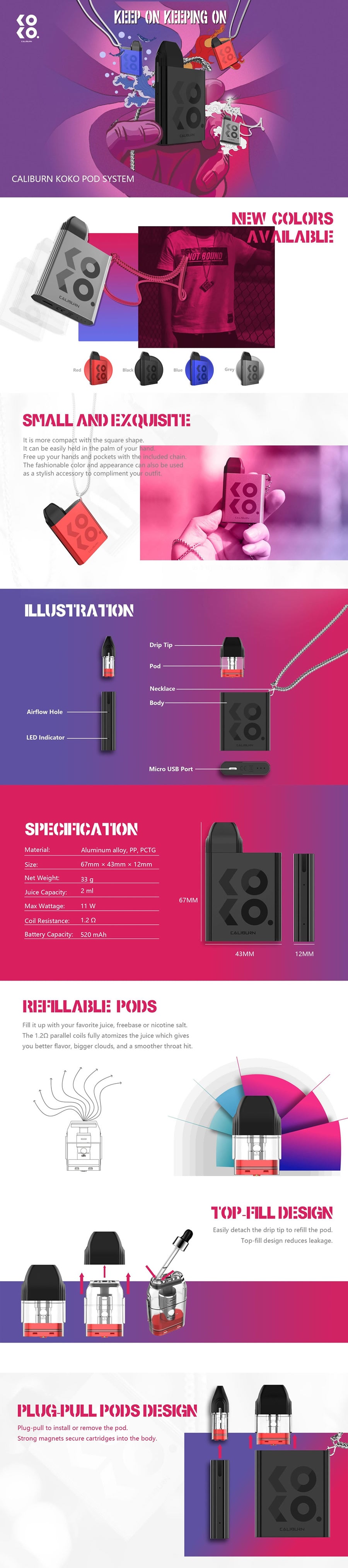 UWELL Caliburn KOKO 