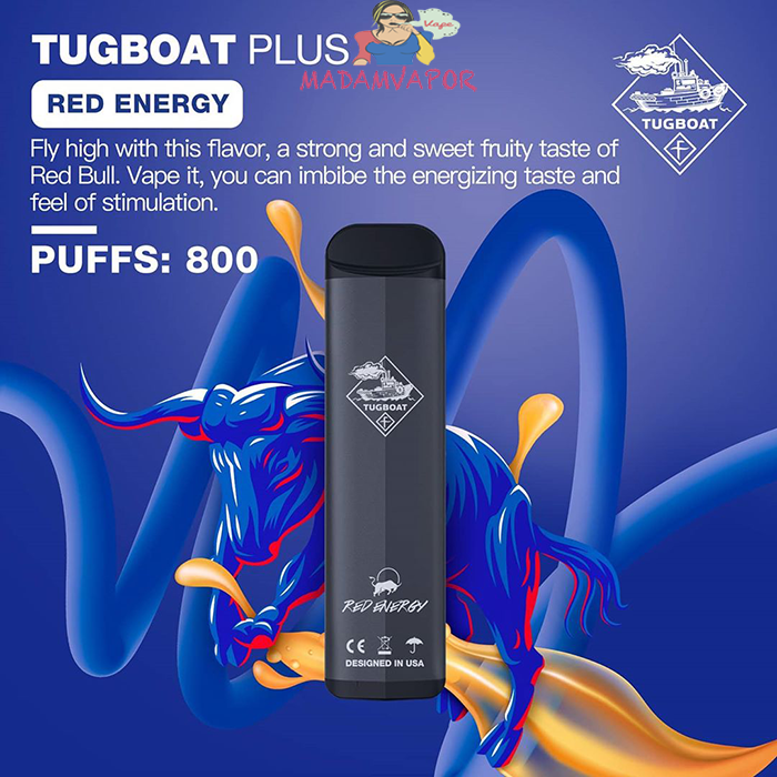 Tugboat Plus Disposable Pod Red Energy Dubai Vape King