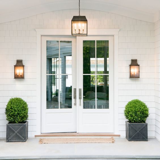 Welcoming Hamptons Style Entry Doors Garage Doors