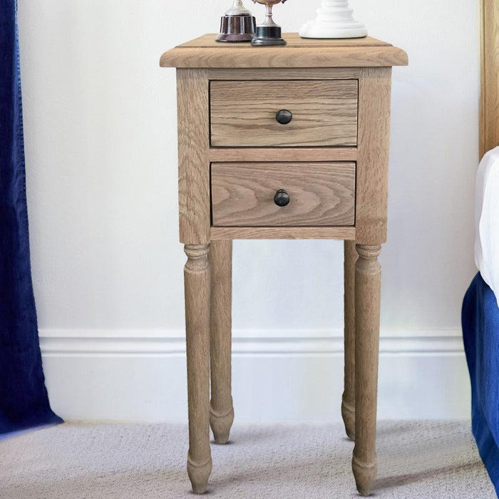 Oak Bedside Table - Small