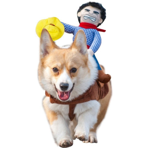 Gomaomi Dog / Cat Halloween Cowboy Rider Costume