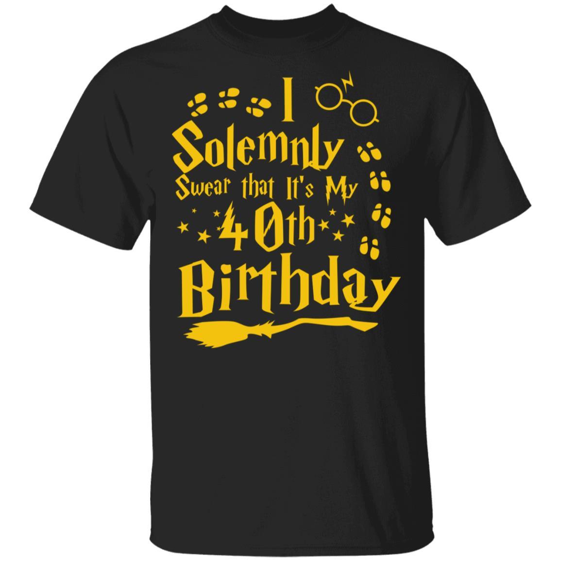 Download I Solemnly Swear That It's My 40th Birthday T-shirt Harry Potter Tee - Bounce Tee