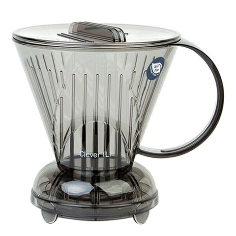 The image displays a coffee dripper called Clever Dripper