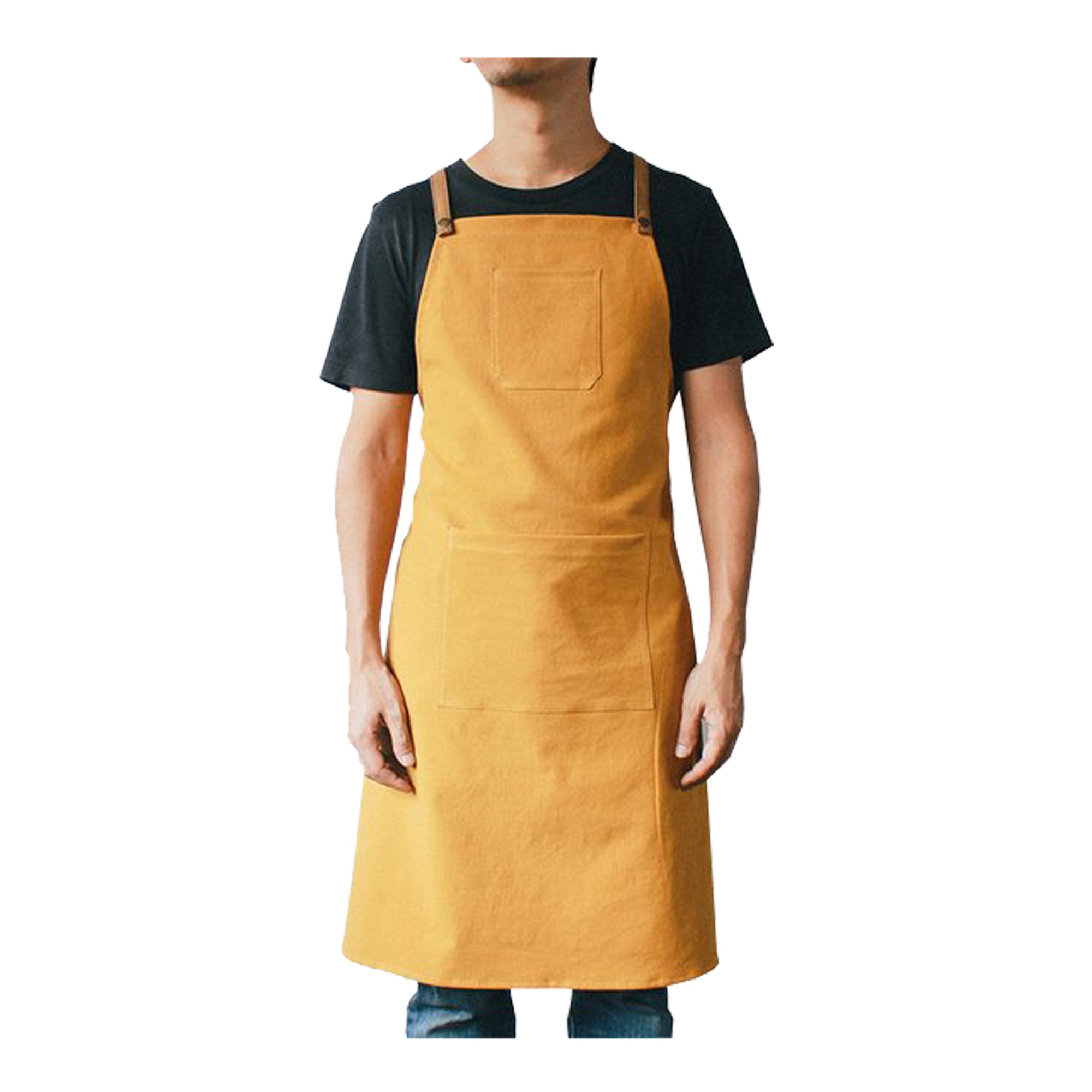 yellow apron