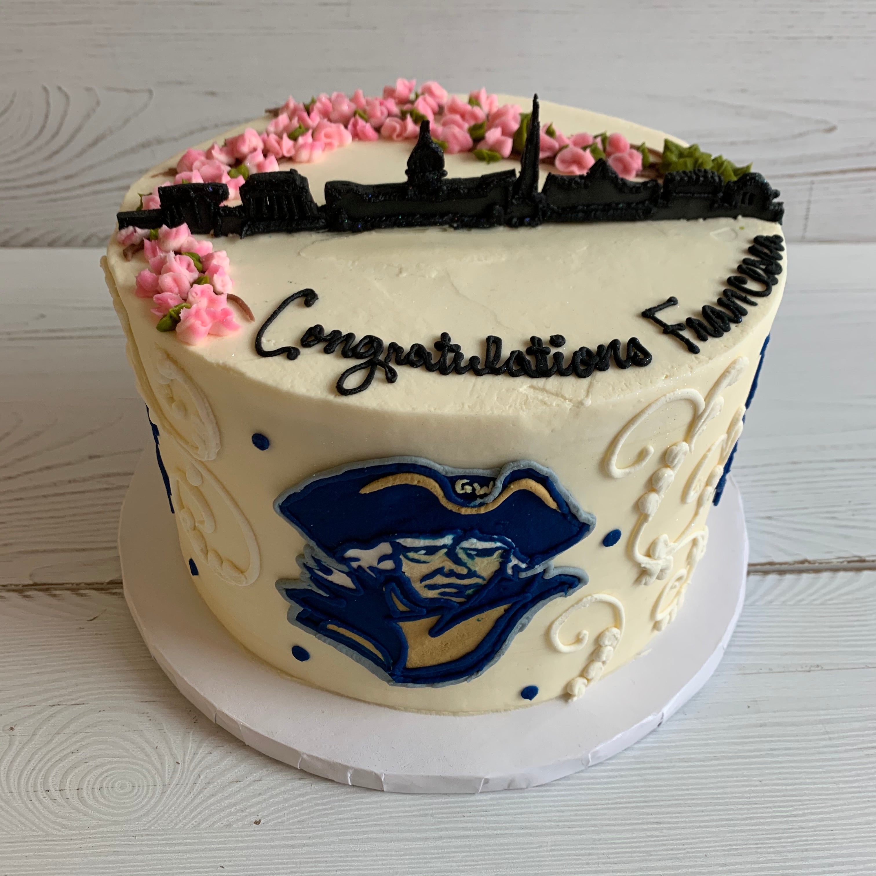 George Washington University Gwu Graduation Cake Harvard Sweet Boutique Inc