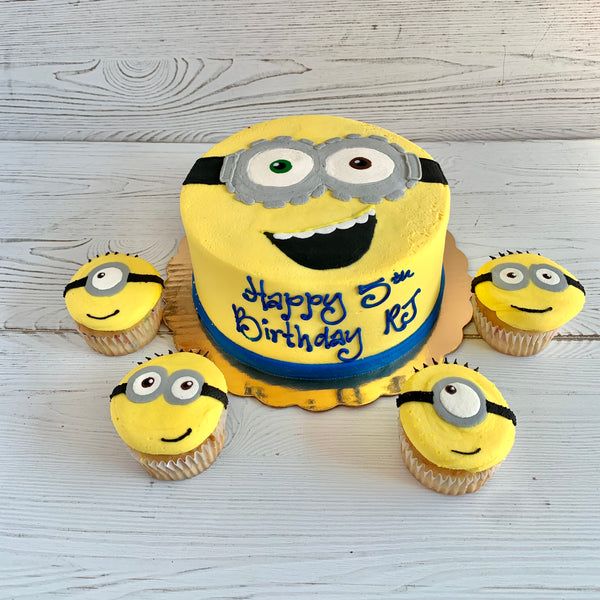 despicable me cupcake cake