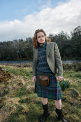 Layering knitwear within an Isle of Skye Kilt Outfit with Nicolson Tweed Jacket