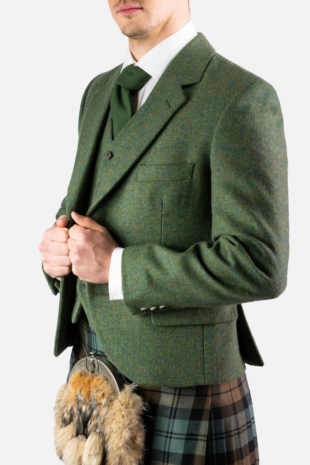 Lovat Green Tweed Jacket \u0026 Waistcoat 