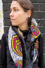 african print neck warmer and african print scarf