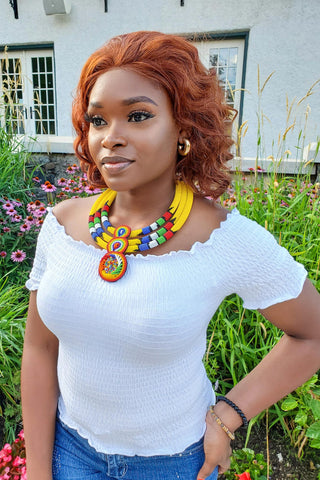 african beads necklace