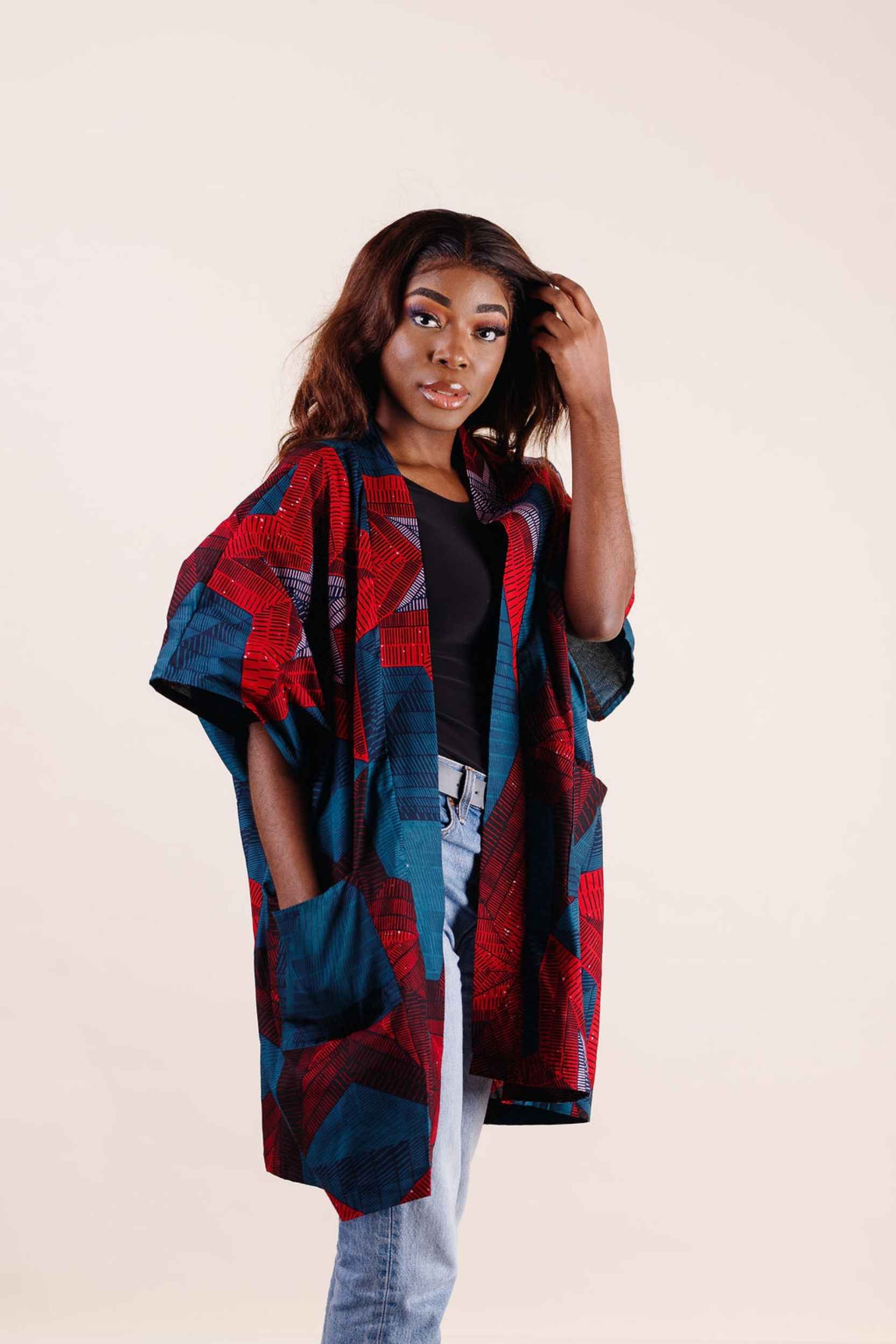 MATILDE African Print Kimono Women's Jacket | KEJEO DESIGNS | Reviews ...