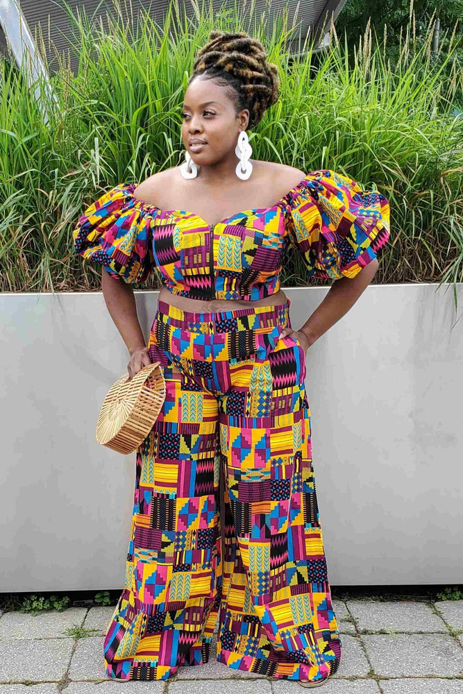 ALISA African Print Crop Top for Women | Kejeo Designs – KEJEO DESIGNS