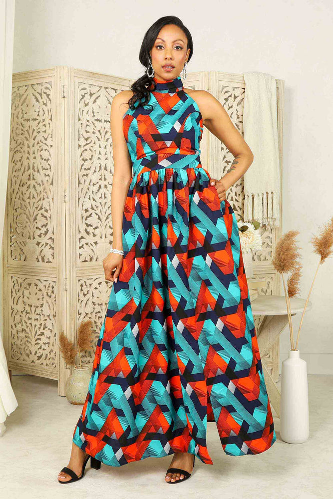 Aina African Maxi Dress | Kejeo Designs – KEJEO DESIGNS