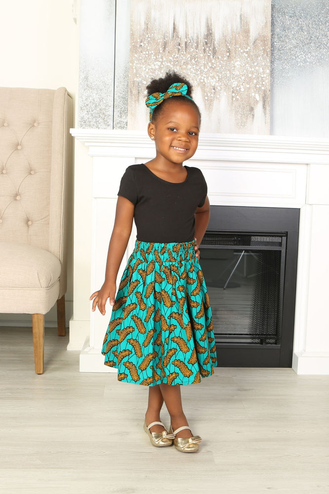 ABBY AFRICAN PRINT GIRLS' SKIRT | vlr.eng.br