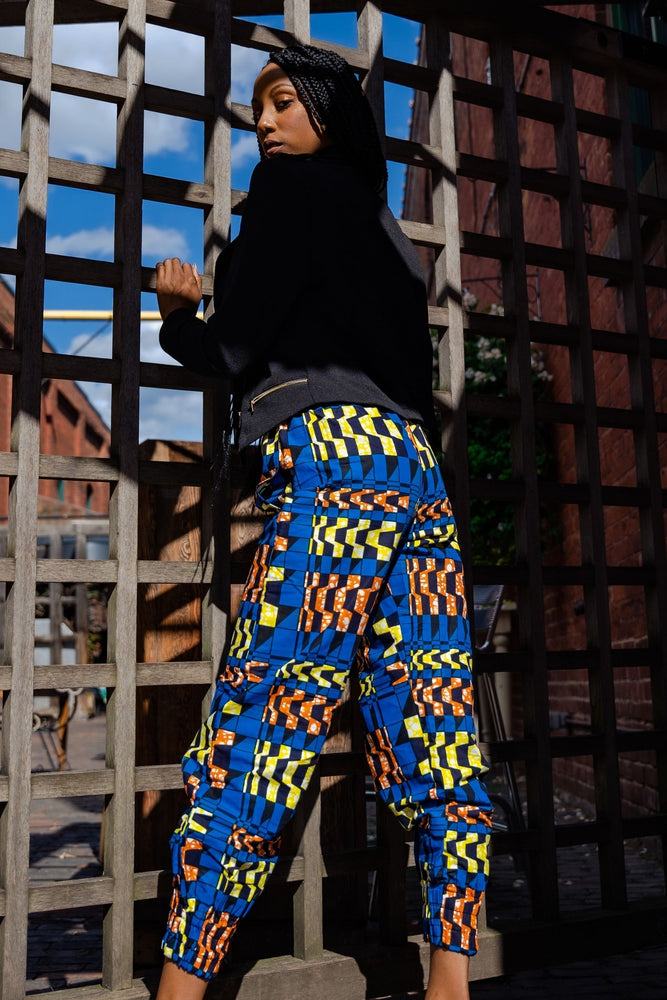 Multicolored African Print Pants for Women Ankara Pants African Women's  Work Pants for Women Pants for Tall Women Holiday Pants for Women 