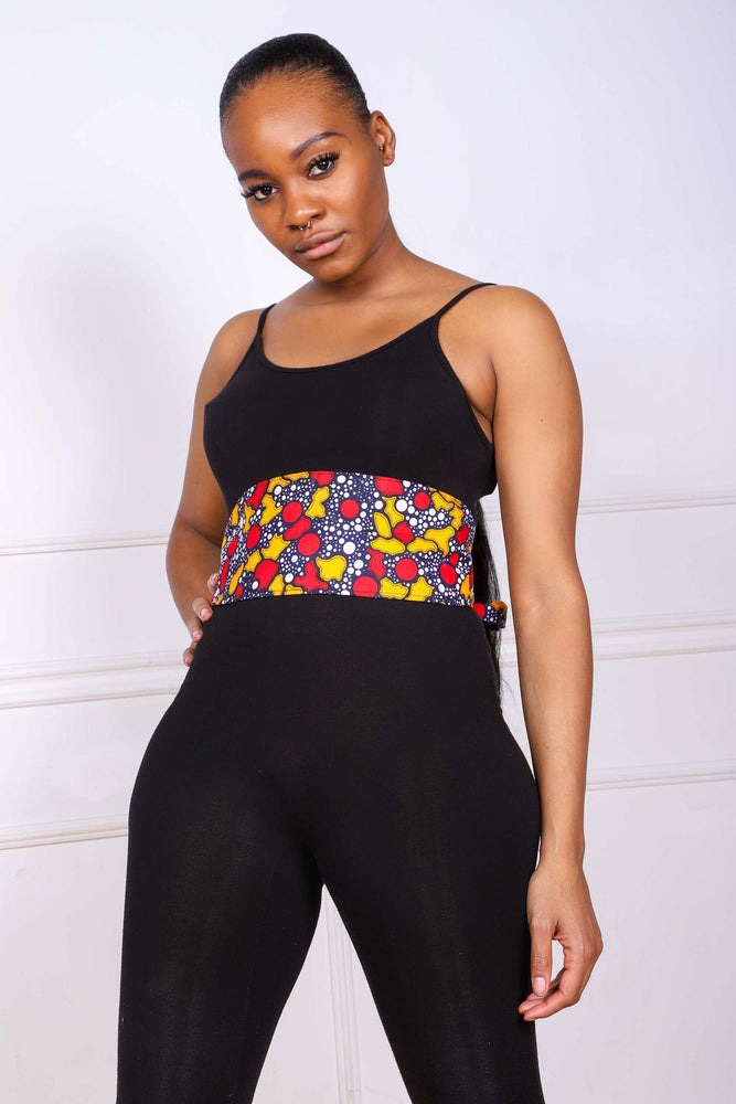 African print waist corset belt button for woman gift / African